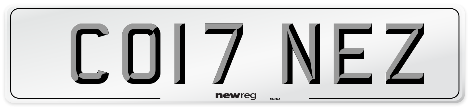 CO17 NEZ Number Plate from New Reg